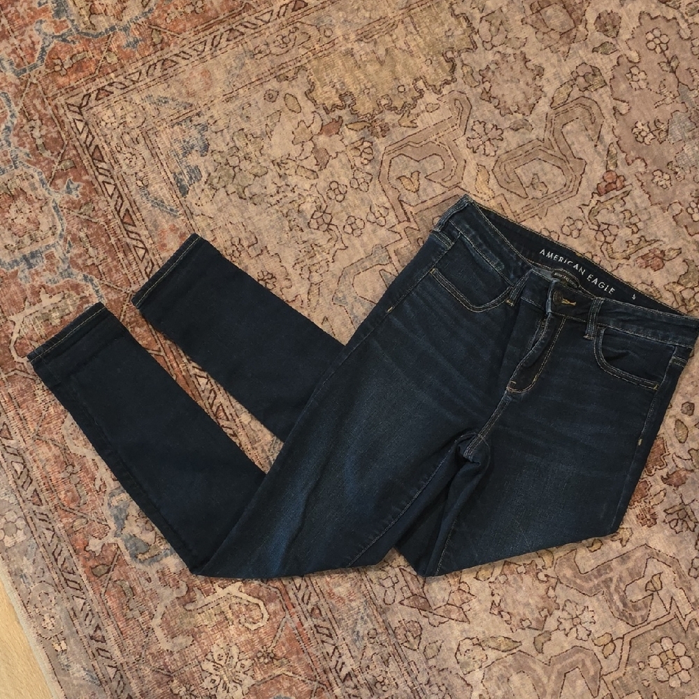 American Eagle Outfitters Women's Deep Indigo Skinny Jeans